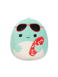 Squishmallows dupin Perry sa sunčanim naočalama i daskom za surfanje, 20 cm