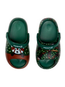 Vesele chunky gumene klompe za bebe Crvena panda