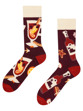 Vesele tople čarape Kuhano vino