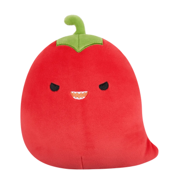 Squishmallows crvena čili papričica Christo s nestašnim očima, 20 cm