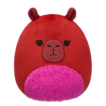 Squishmallows kestenjasta kapibara s pahuljastim trbuhom Marcia, 20 cm