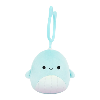 Squishmallows privjesak – kit s duginim trbuhom Shah, 9 cm