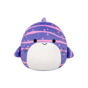 Squishmallows kitopsina Tizziano s ljubičastim prugama, 30 cm
