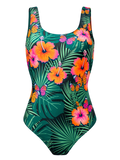 Veseli ženski jednodijelni kupaći kostim Hibiskus