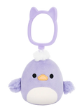 Squishmallows privjesak – ljubičasta patka Daquarius, 9 cm