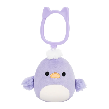 Squishmallows privjesak – ljubičasta patka Daquarius, 9 cm