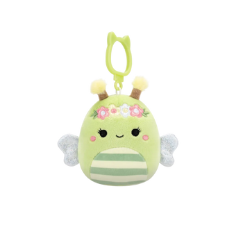 Squishmallows Clip-On zelena pčela Sybil, 9 cm