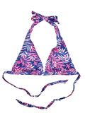 Veseli gornji dio bikinija Tropsko ružičasto lišće