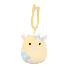 Squishmallows privjesak – krava s tie-dye mrljama Rina, 9 cm