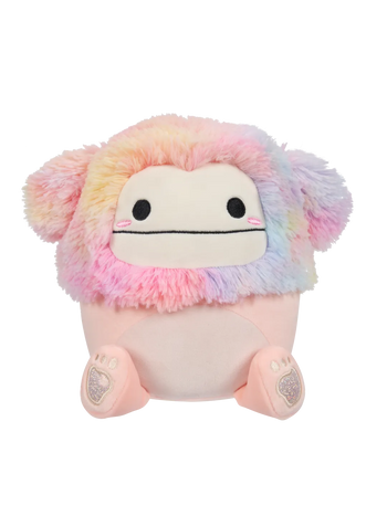 Squishmallows bigfoot boje breskve Diane s kosom u duginim bojama, 20 cm