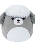 Squishmallows sivo-bijeli ovčar Arnold, 13 cm