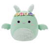 Squishmallows čovjek-moljac Tove zelene boje poput peperminta s cvjetnom krunom i pahuljastim trbuhom, 20 cm