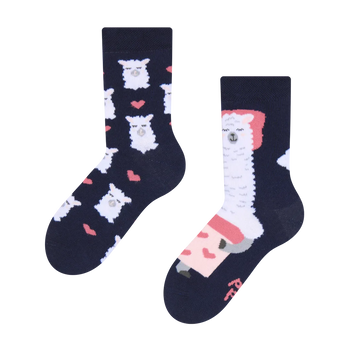 Vesele dječje čarape Laku noć, lama