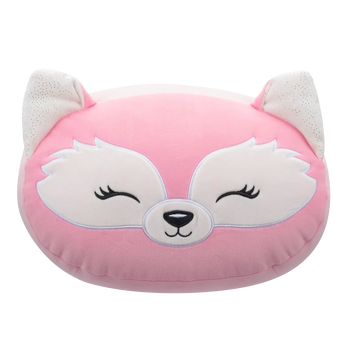 Squishmallows Stackables ružičasta lisica Rhiannon zatvorenih očiju, 30 cm