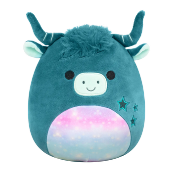 Squishmallows zelena škotska gorska krava Clark, 13 cm
