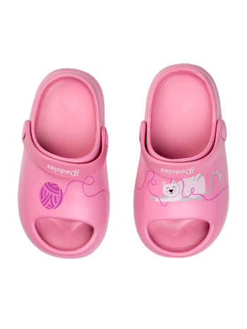 Vesele chunky gumene klompe za bebe Mačka i klupko