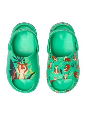 Vesele chunky gumene klompe za bebe Tigar u džungli