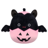 Squishmallows crna mačka Emily u ružičastoj bundevi Jack-O'-Lantern, 20 cm