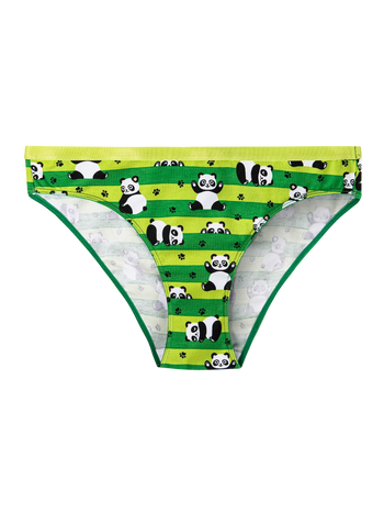 Vesele ženske gaćice Panda i pruge