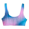 Veseli sportski gornji dio bikinija Ljubičaste pruge