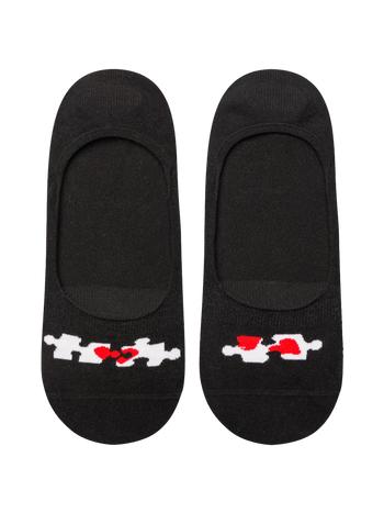 Vesele niske stopalice Puzzle u obliku srca