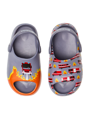 Vesele chunky gumene klompe za bebe Vatrogasci u akciji