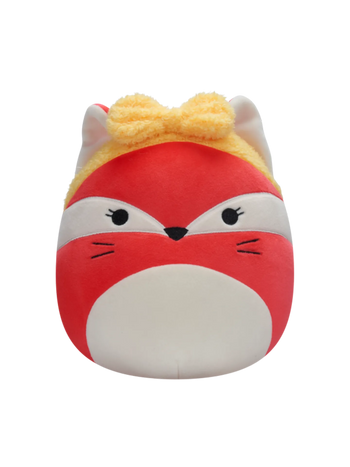 Squishmallows ružičasta lisica Fifi s žutom trakom za glavu, 20 cm