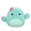 Squishmallows bačvasti kaktus boje mente s ružičastim cvjetovima, 20 cm