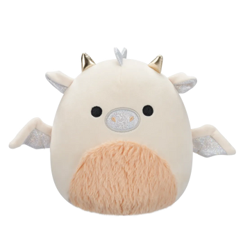 Squishmallows zmaj s pufastim trbuhom Buck krem boje i boje breskve, 20 cm