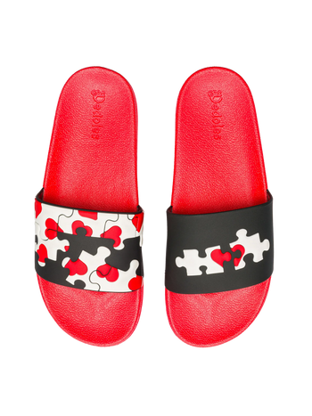 Vesele natikače Puzzle u obliku srca