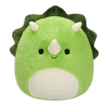 Squishmallows Fuzzamallows zeleni triceratops Tristan, 30 cm