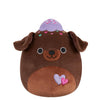 Squishmallows čokoladni brownie labrador Rico s ljubičastim sladoledom, 20 cm