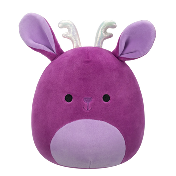 Squishmallows ljubičasti rogati zec Maria Del Mar sa svjetlucavim rogovima, 20 cm