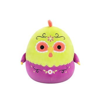 Squishmallows zeleni i ljubičasti pijetao Day of the Dead Amparo, 20 cm