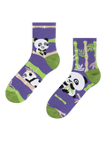 Vesele srednje visoke čarape Panda akrobat