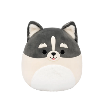 Squishmallows sivo-bijeli pomski Paolo, 30 cm