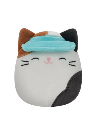 Squishmallows Cam kaliko mačka sa šiltom, 20 cm