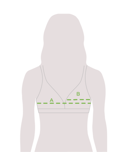 Nevidljivi trokutasti bralette grudnjak