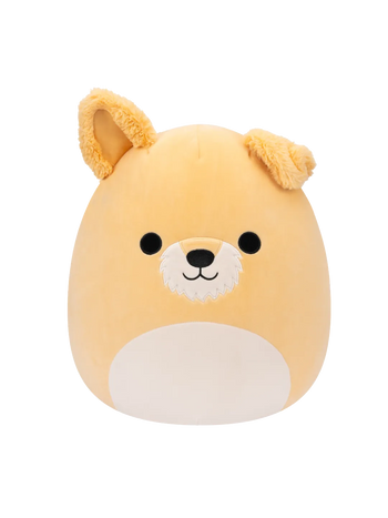 Squishmallows bijeli pas Cooper, 35 cm