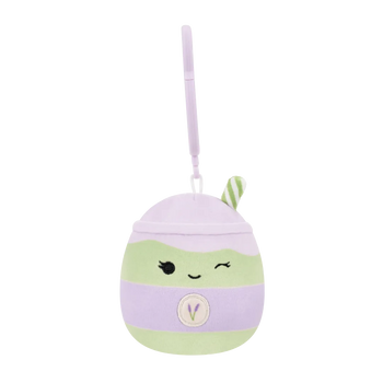 Squishmallows privjesak za ključeve – Matcha Latte Latchmi boje lavande, 9 cm