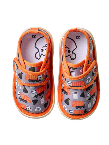 Vesele papuče za bebe Smetlarski kamion