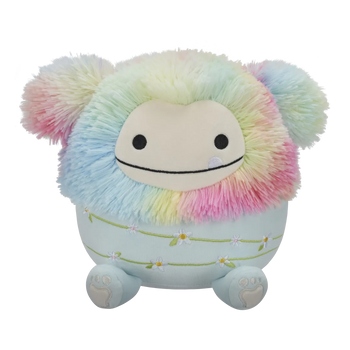 Squishmallows plavi bigfoot Zozo u duginim bojama, 20 cm