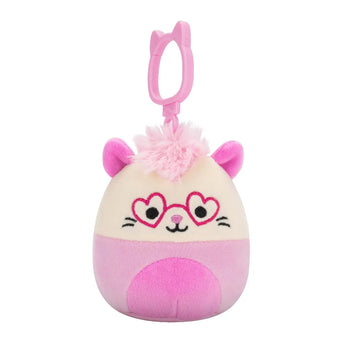 Squishmallows Clip-On ružičasti opisum Chambless, 9 cm