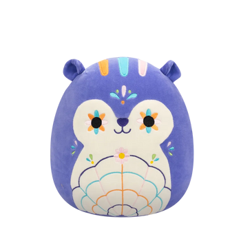 Squishmallows vjeverica boje lavande Day of the Dead Luzma, 20 cm