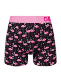 Muške vesele bokserice Flamingosi i srca