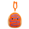 Squishmallows Clip-On narančasta smrznuta krafna s ljubičastom rosom Jay, 9 cm
