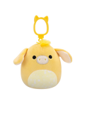 Squishmallows Clip-On žuti magarac Gavyn, 9 cm