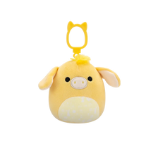 Squishmallows Clip-On žuti magarac Gavyn, 9 cm