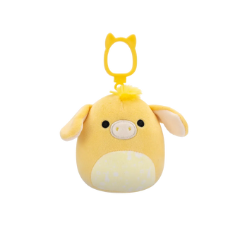 Squishmallows Clip-On žuti magarac Gavyn, 9 cm