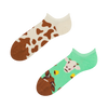 Vesele čarape za tenisice Krava i zvono